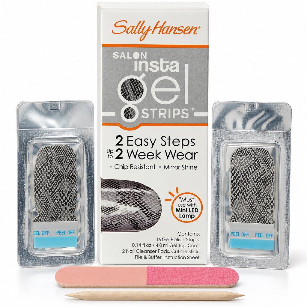 Sally Hansen Salon Insta Gel Strips, Perfect Poison, 16 gel strips 2 pack