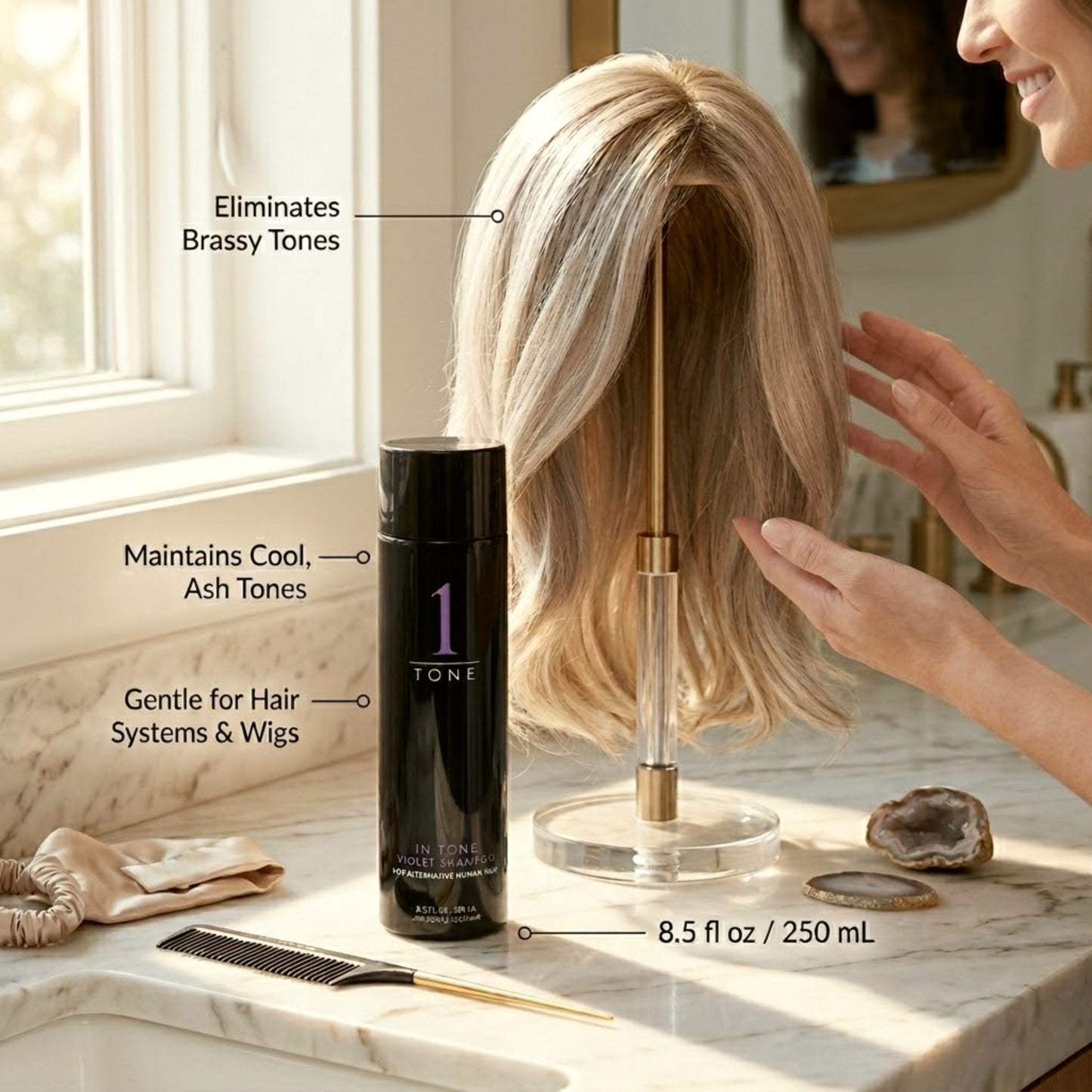 Jon Renau In Tone Violet Shampoo 8.5oz