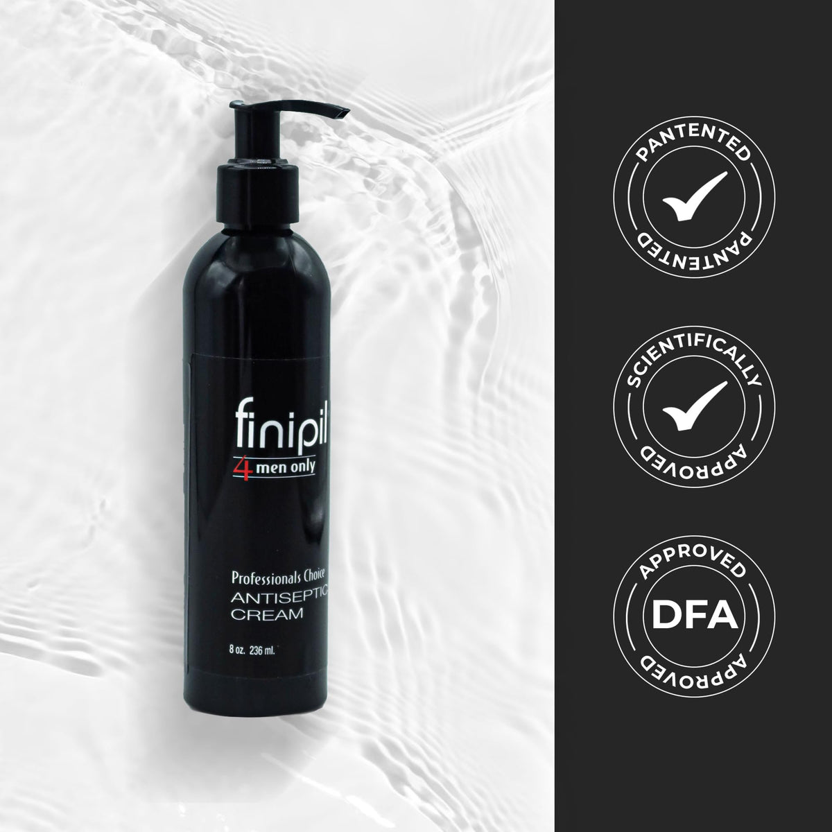 finipil Cream for Ingrown Hair for Mens After Shave 8 Fl oz, clear