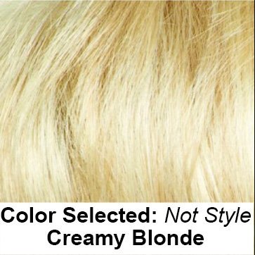 Amore STEVIE Monofilament Wig Collection by Rene of Paris and Wig Lift Comb - Creamy Blond - Bundle 2 Items