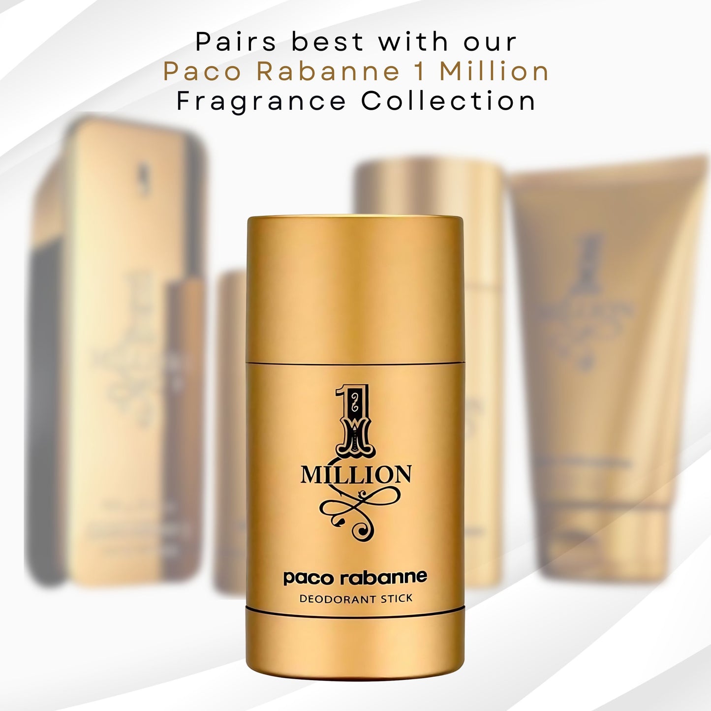 Paco Rabanne 1 Million Deodorant Stick for Men, 2.2 Ounce