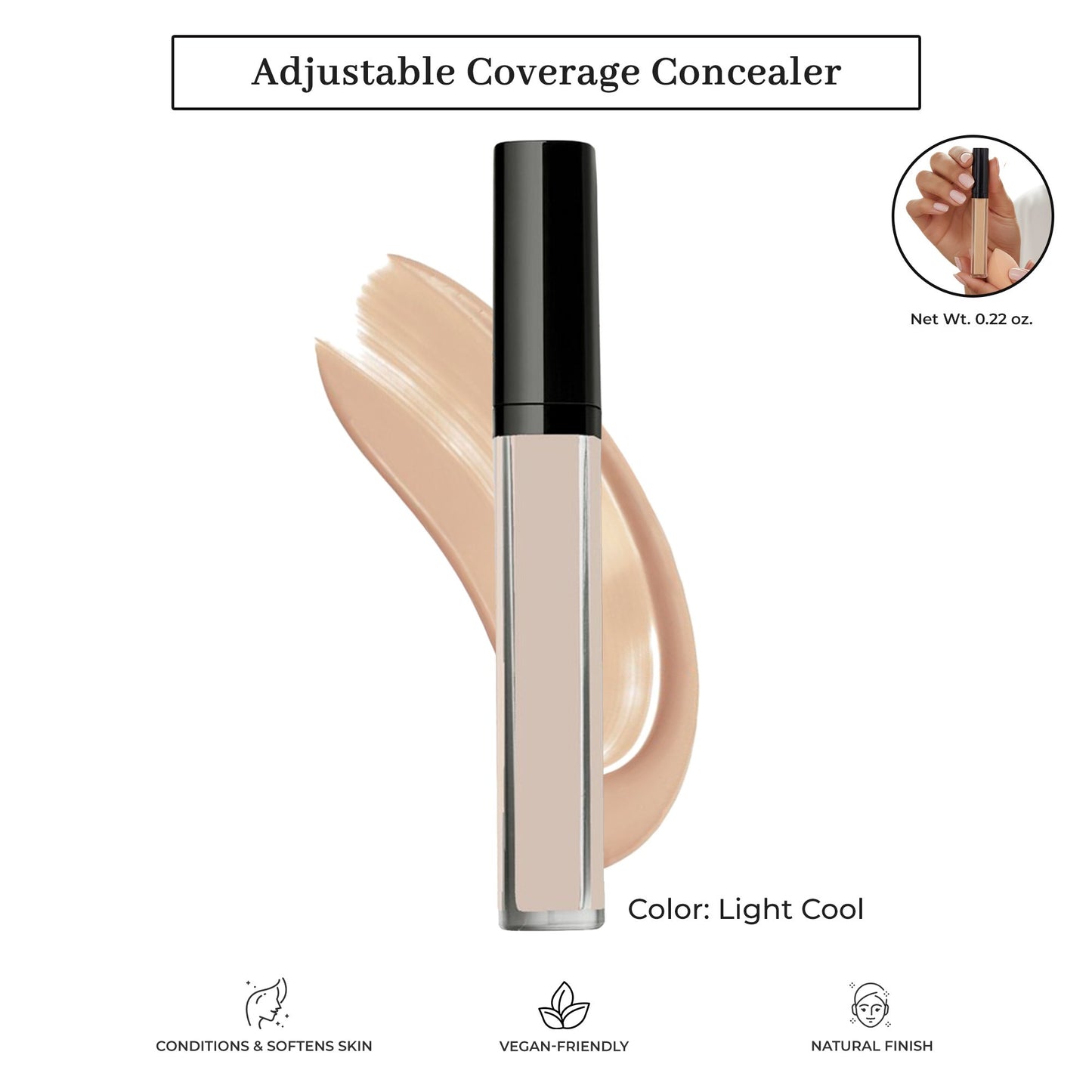 Adjustable Coverage Concealer #03 Light with Cool Undertone