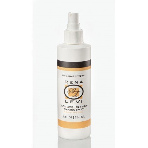 Rena Levi Sunburn Relief Cooling Spray – Aloe Vera Soothing Mist for All Skin Types (8 oz)