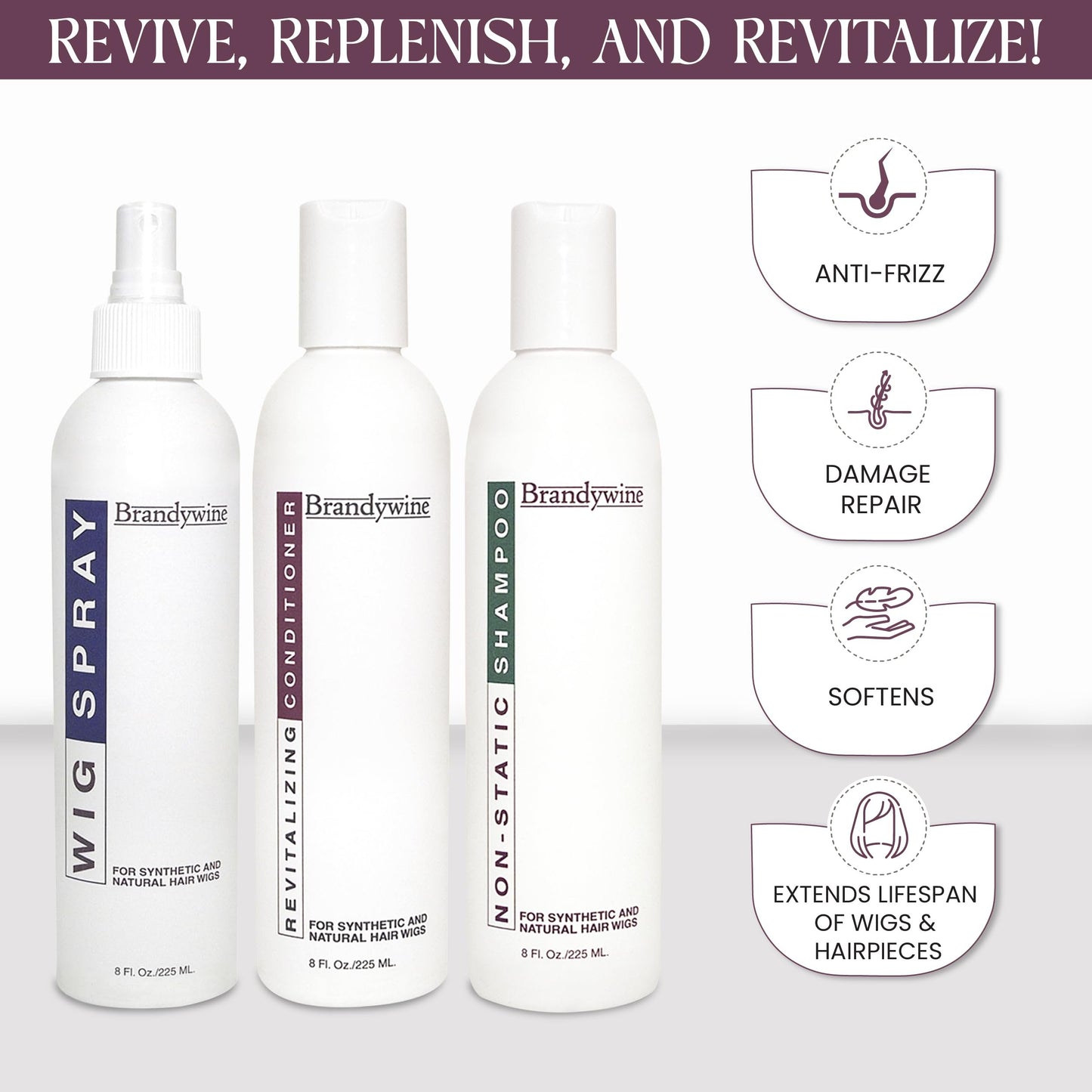 Brandywine Synthetic Wig Maintenance Kit (Kit)