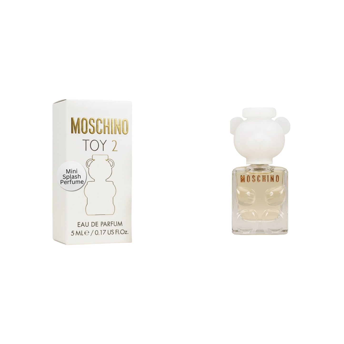 Moschino Toy 2 Mini EDP for Women 0.17 oz – Travel Size Designer Perfume, Floral Woody Musk Fragrance