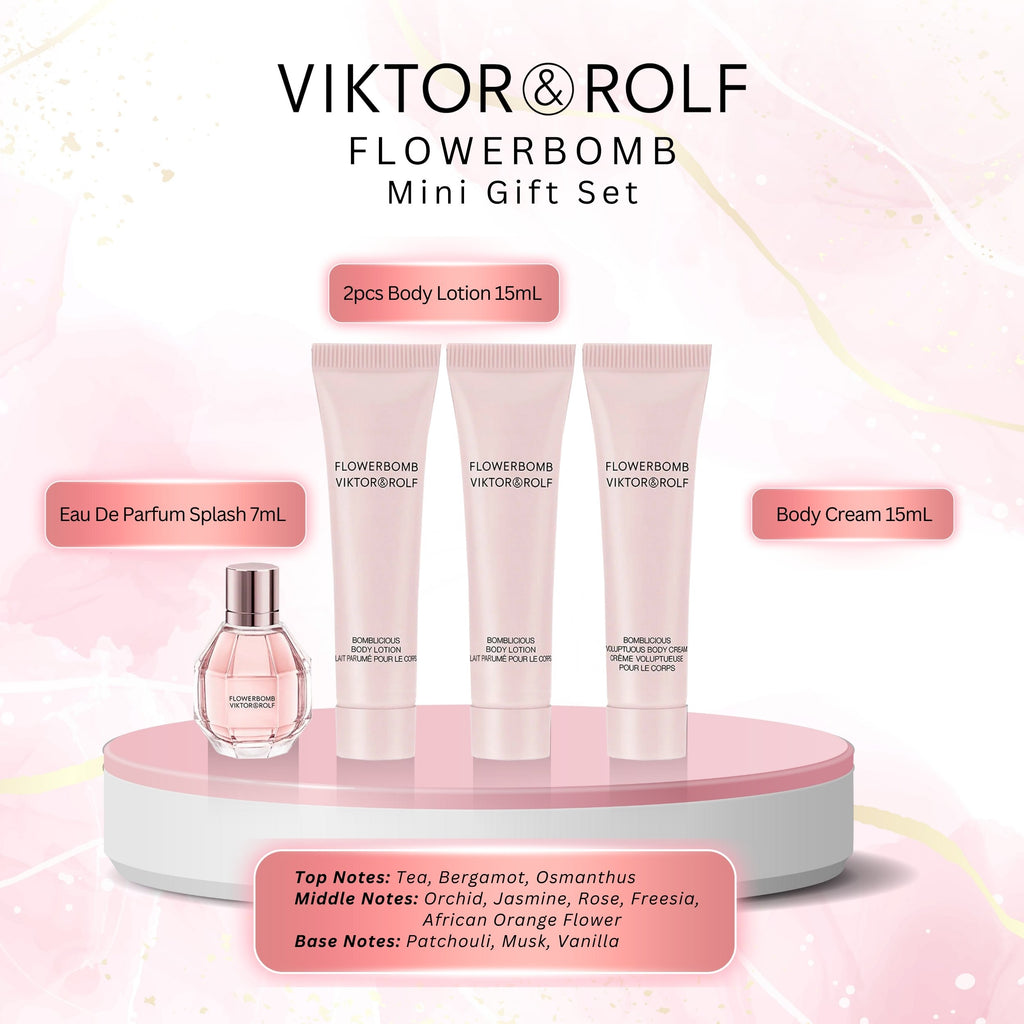 Viktor & Rolf Flowerbomb Mini Gift Set for Women – Perfume & Body Care Collection