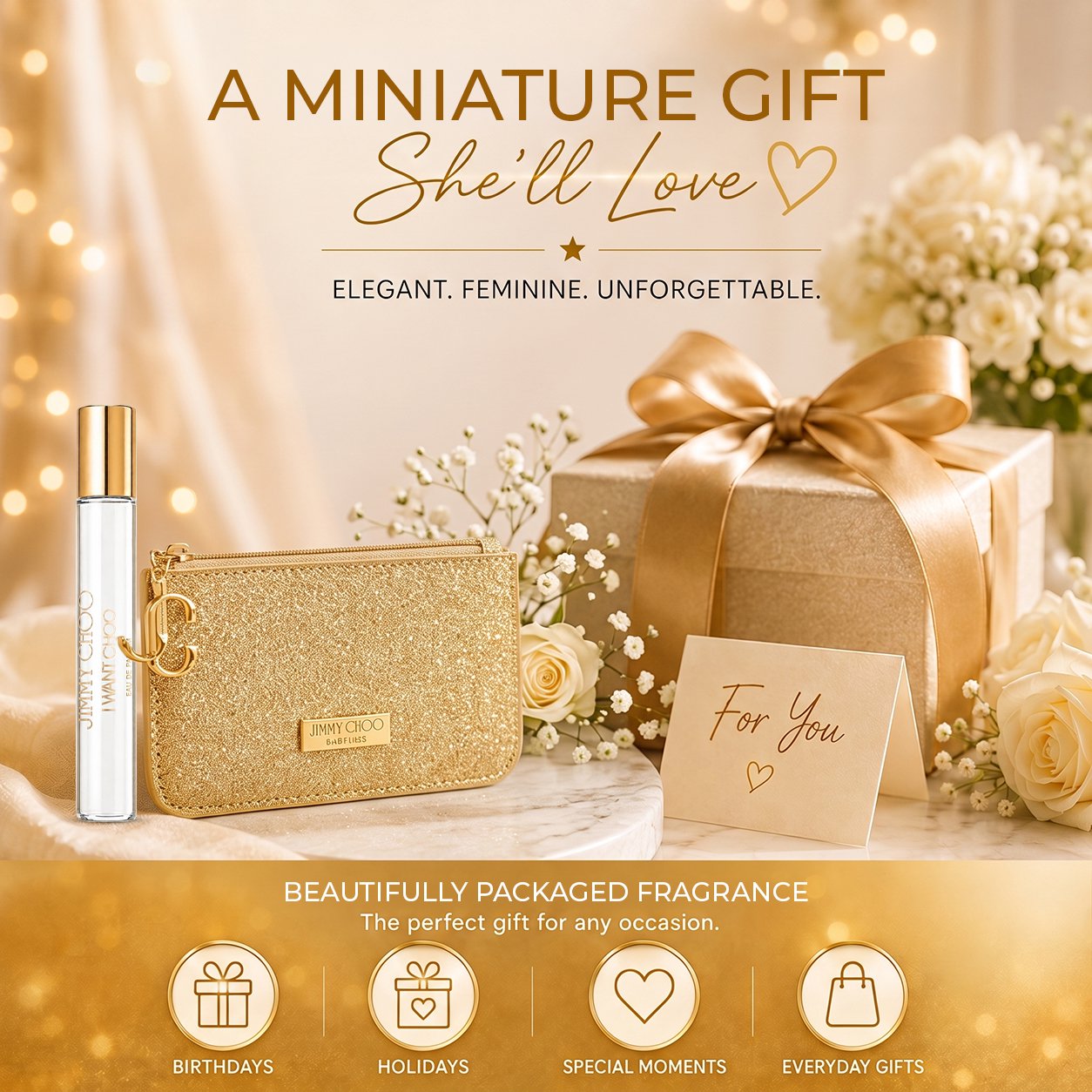 Jimmy Choo Ladies I Want Choo Perfume for Women Gift Set Fragrances