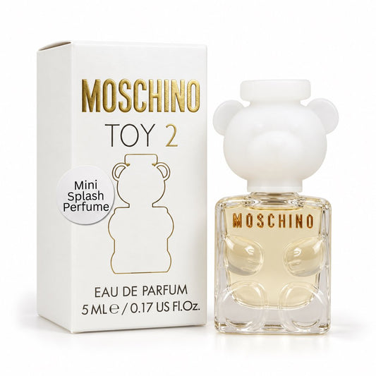 Moschino Toy 2 Mini EDP for Women 0.17 oz – Travel Size Designer Perfume, Floral Woody Musk Fragrance