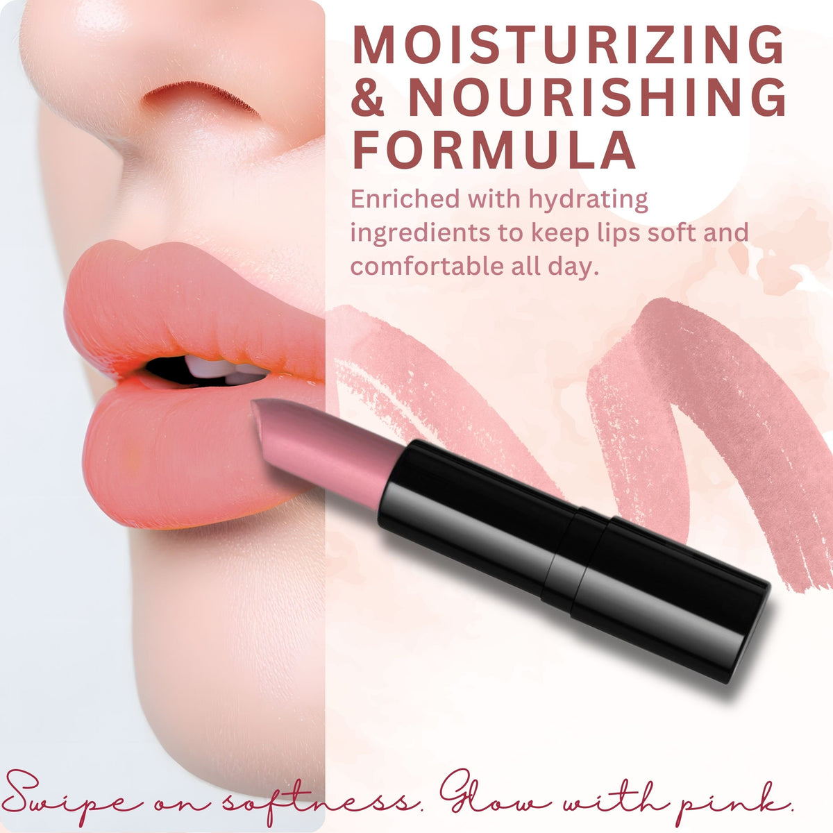 Luxury High-Pigment Matte Lipstick for Women Color-PRECIOUS PINK