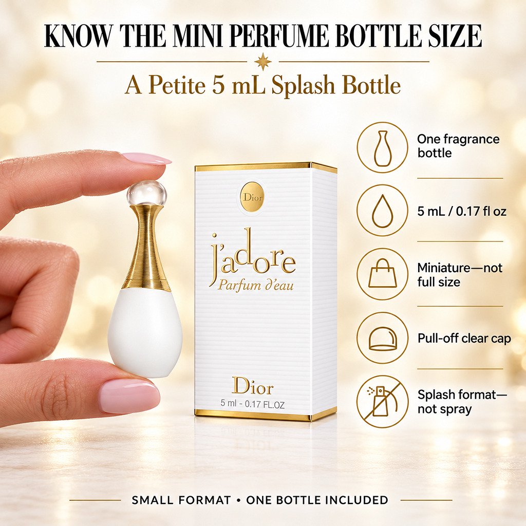 Dior J'Adore Parfum D'eau Mini Women Perfume Travel Size Splash Dabber 5 ML
