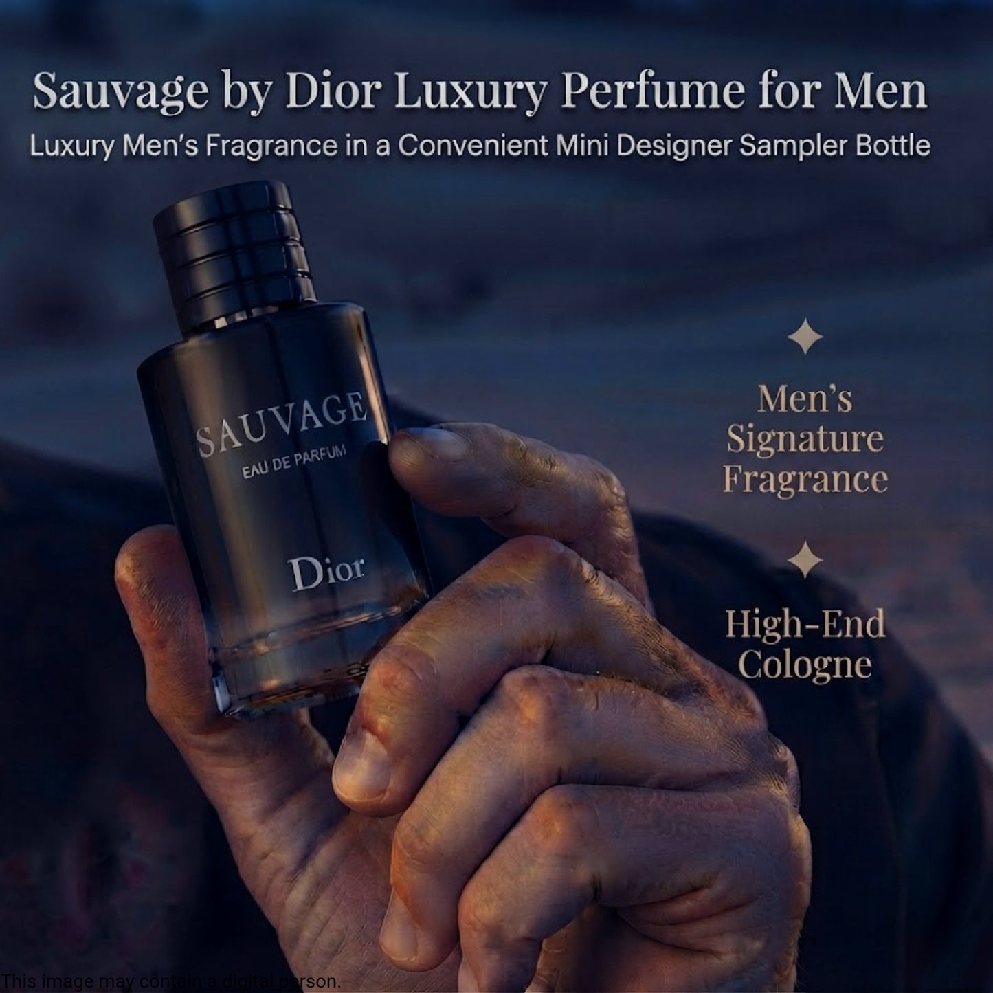 Sauvage by Christian Dior for Men 0.34 oz Eau de Parfum Travel Size