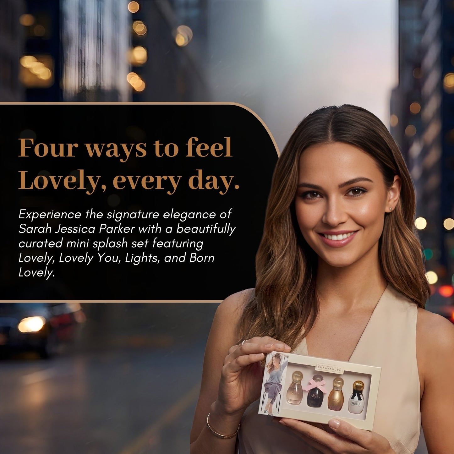 Lovely by Sarah Jessica Parker Perfume for Women Gift Set Mini Splashes