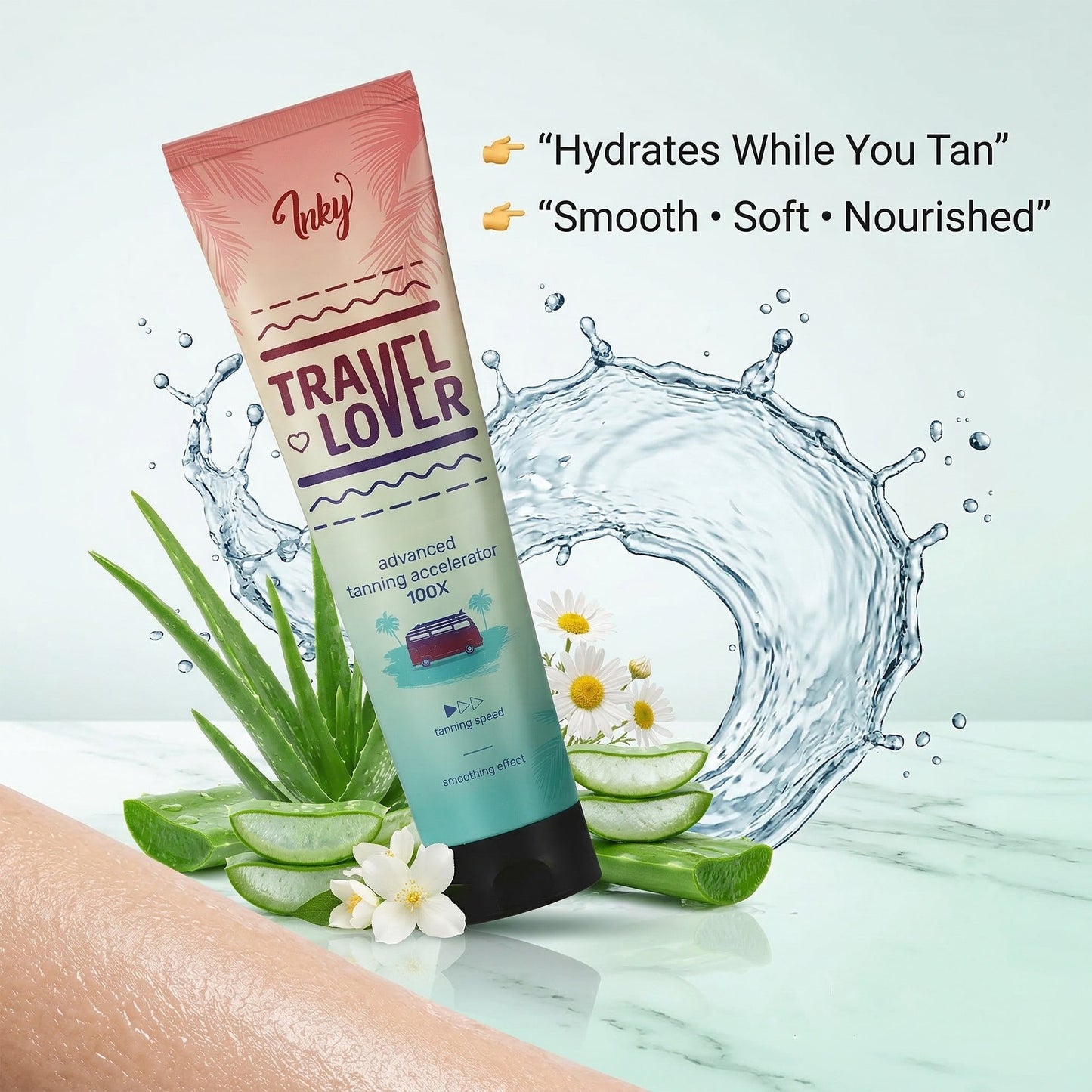 Advanced Tanning 100X Accelerator Lotion - Fast Tan & Hydrating by Inky