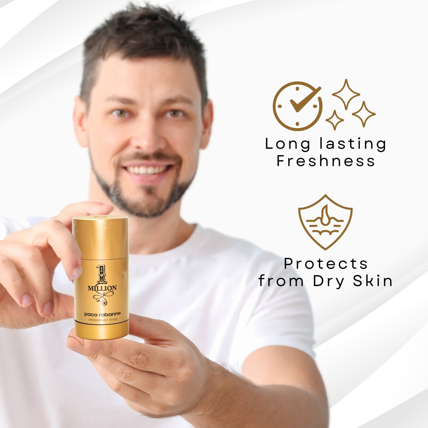 Paco Rabanne 1 Million Deodorant Stick for Men, 2.2 Ounce