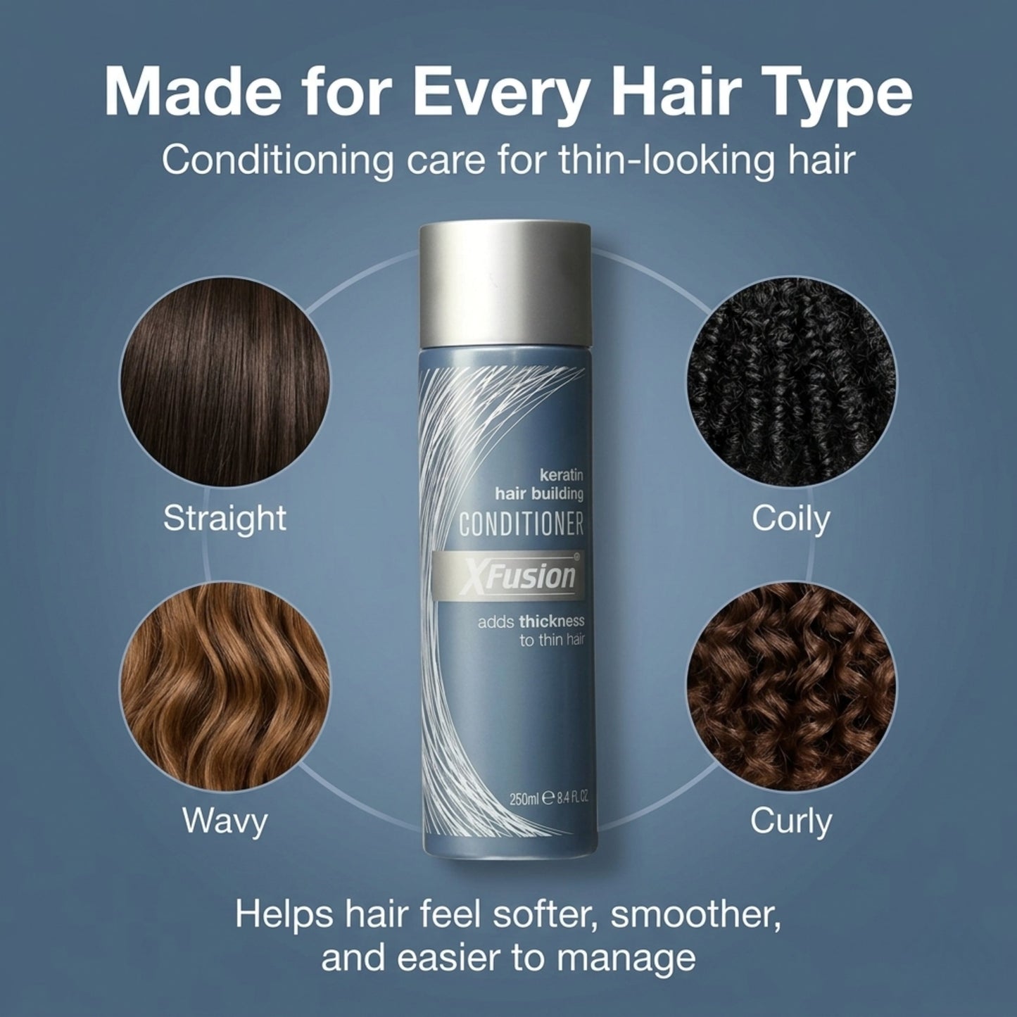XFusion Keratin Hair Building Conditioner – 8.4 oz (200 ml)
