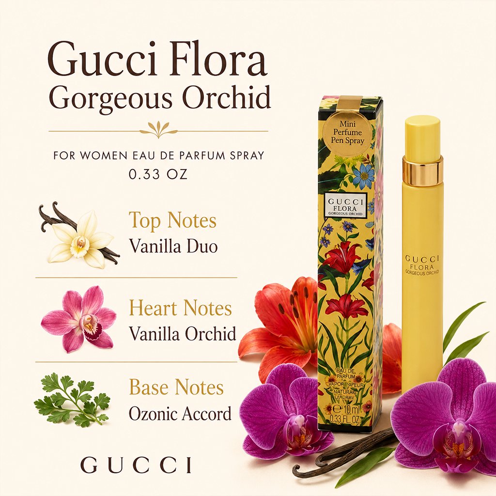 Gucci Flora Gorgeous Orchid for Women 0.33 oz Eau de Parfum Spray