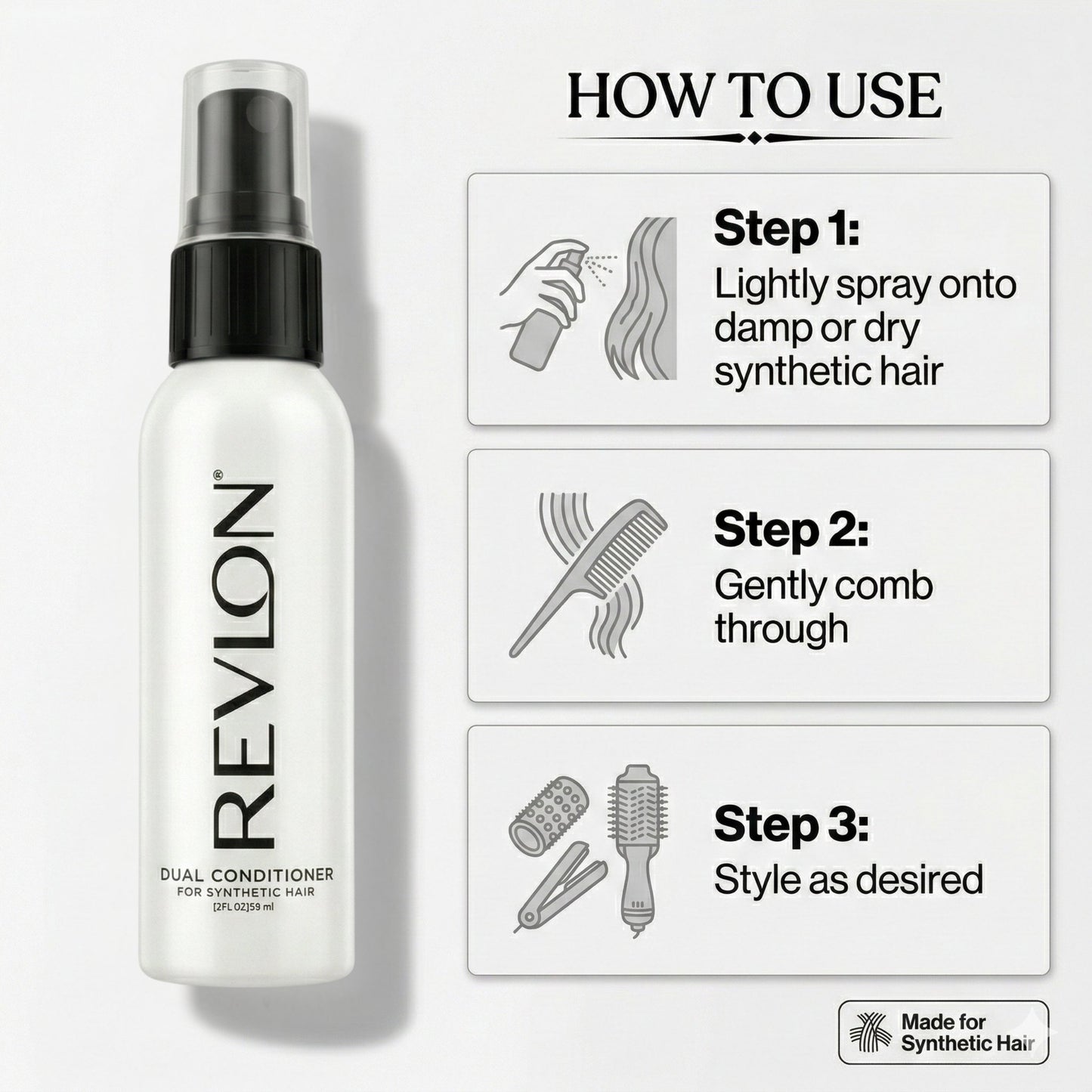 Revlon Travel Size Conditioner 2 oz Spray Bottle