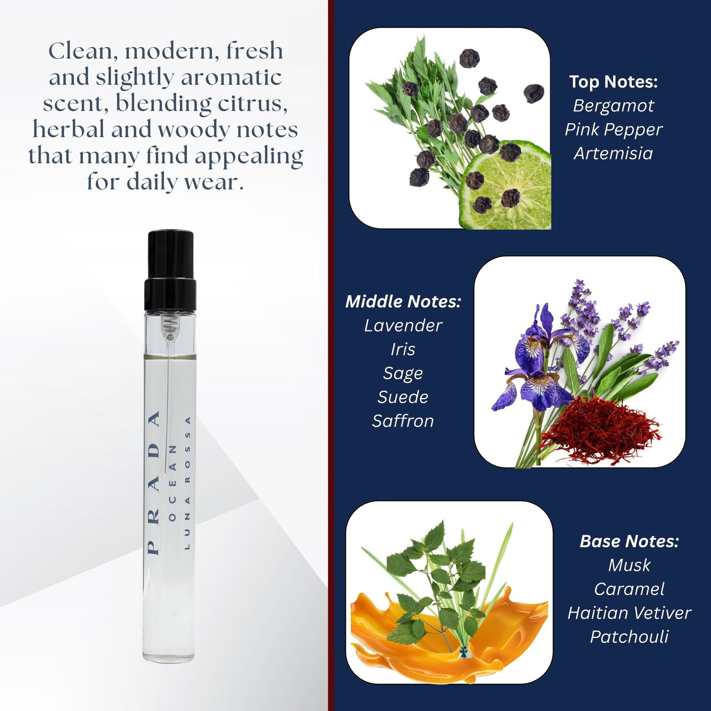 Prada Luna Rossa Ocean Le Parfum Travel Spray 0.33 FL Oz