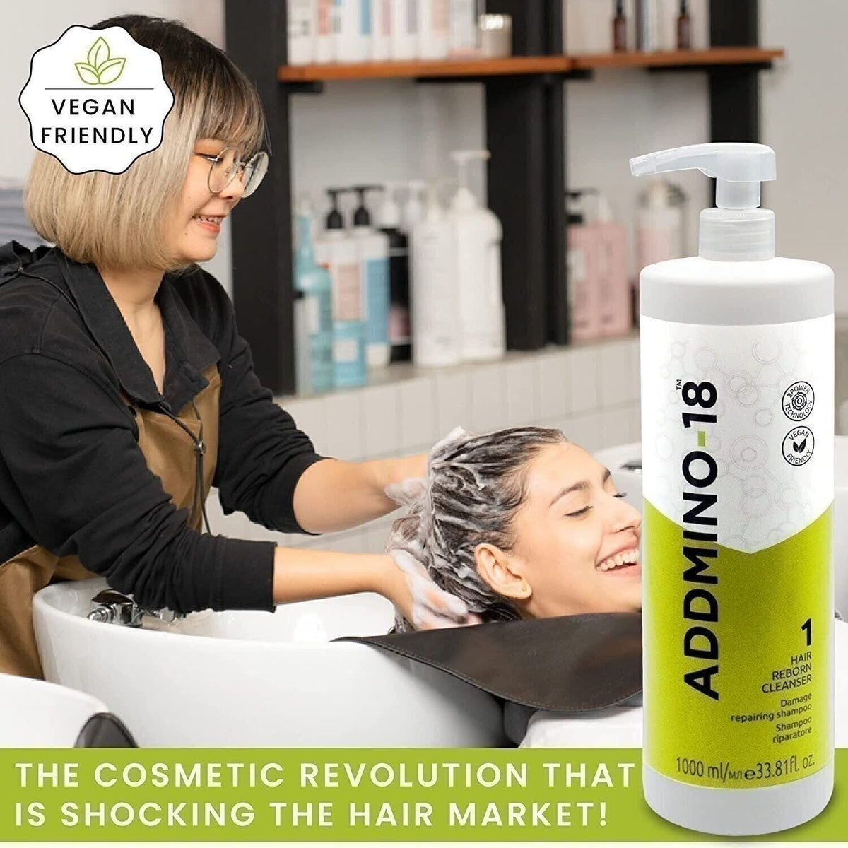 ADDMINO-18 Bond Maintenance Clarifying Shampoo for All Hair Types 33.81 fl. oz.