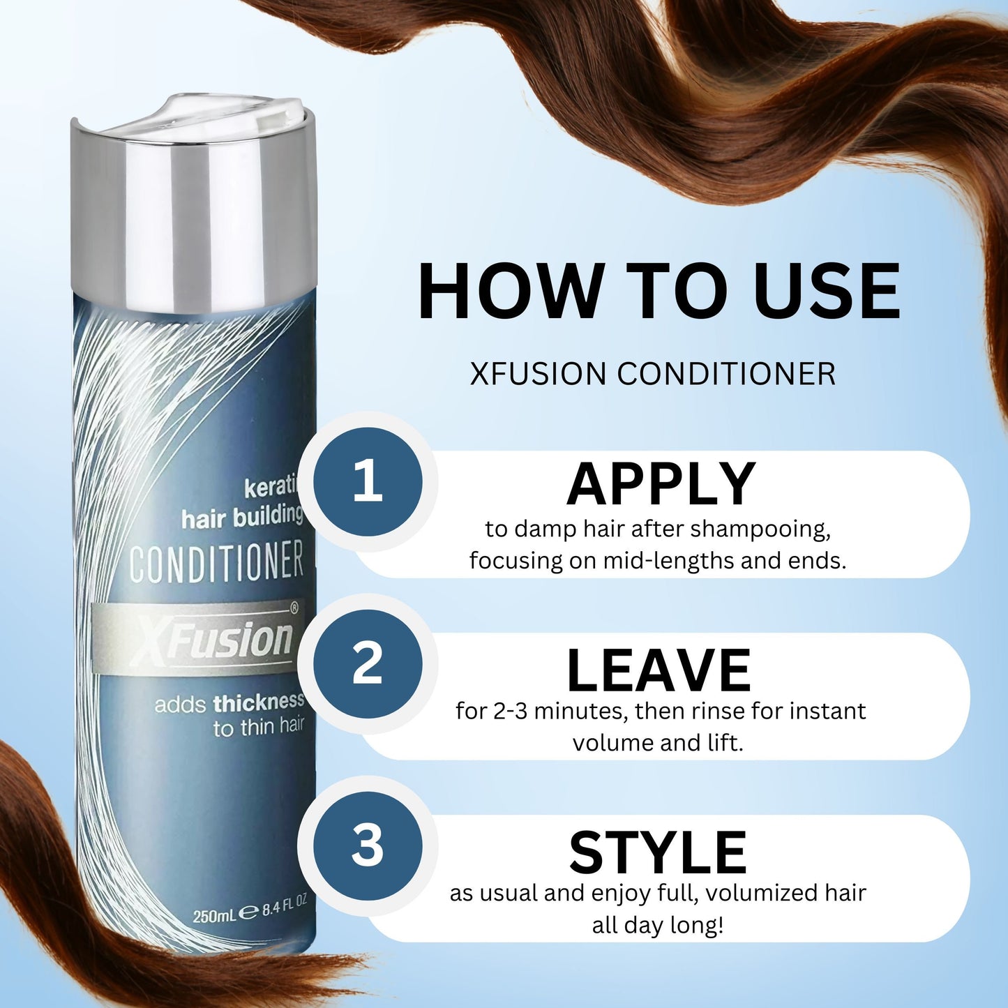 XFusion Keratin Hair Building Conditioner, 8.4 oz. 200ml