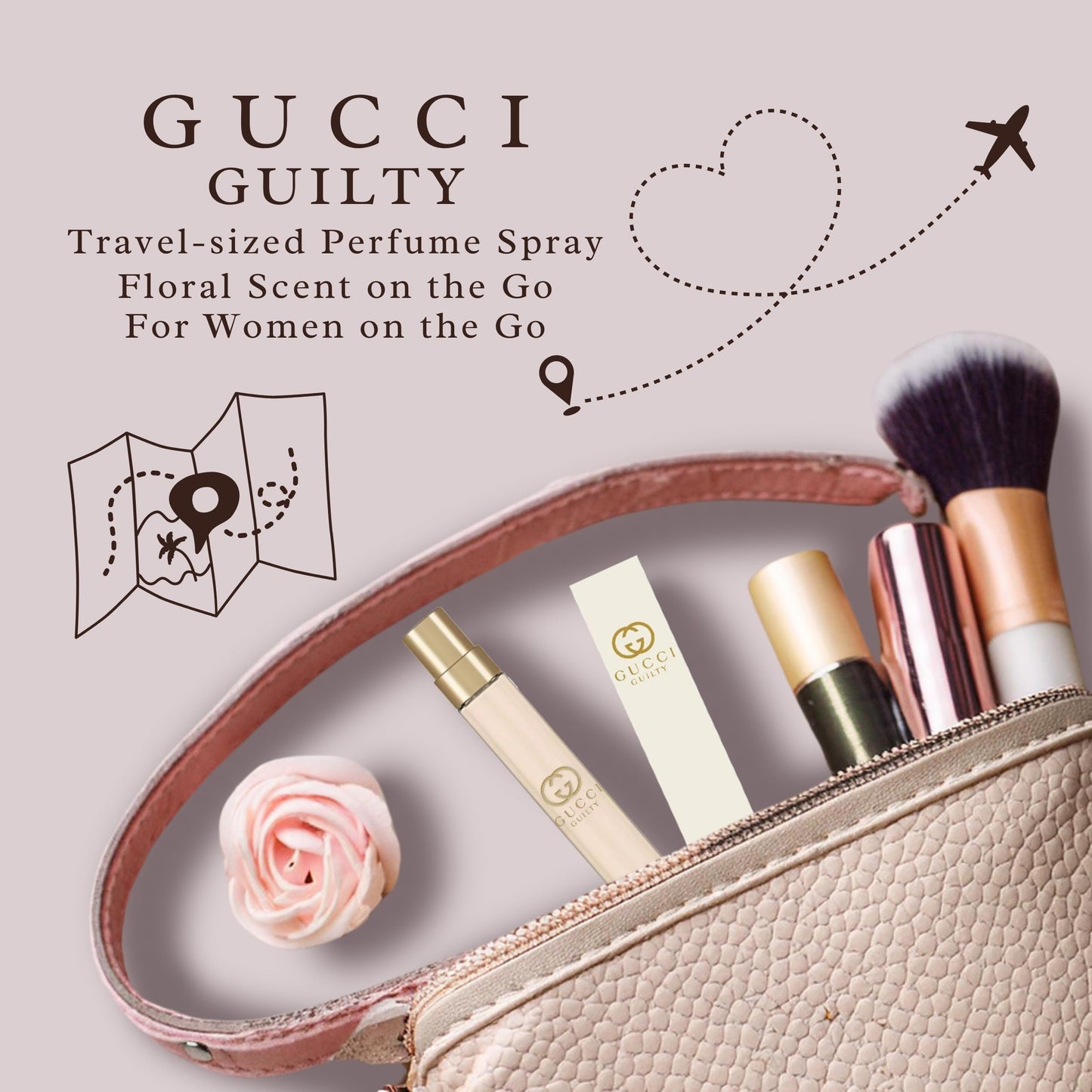 Gucci Guilty Perfume for Women Travel Spray EDP Pour Femme 0.33 Fl oz