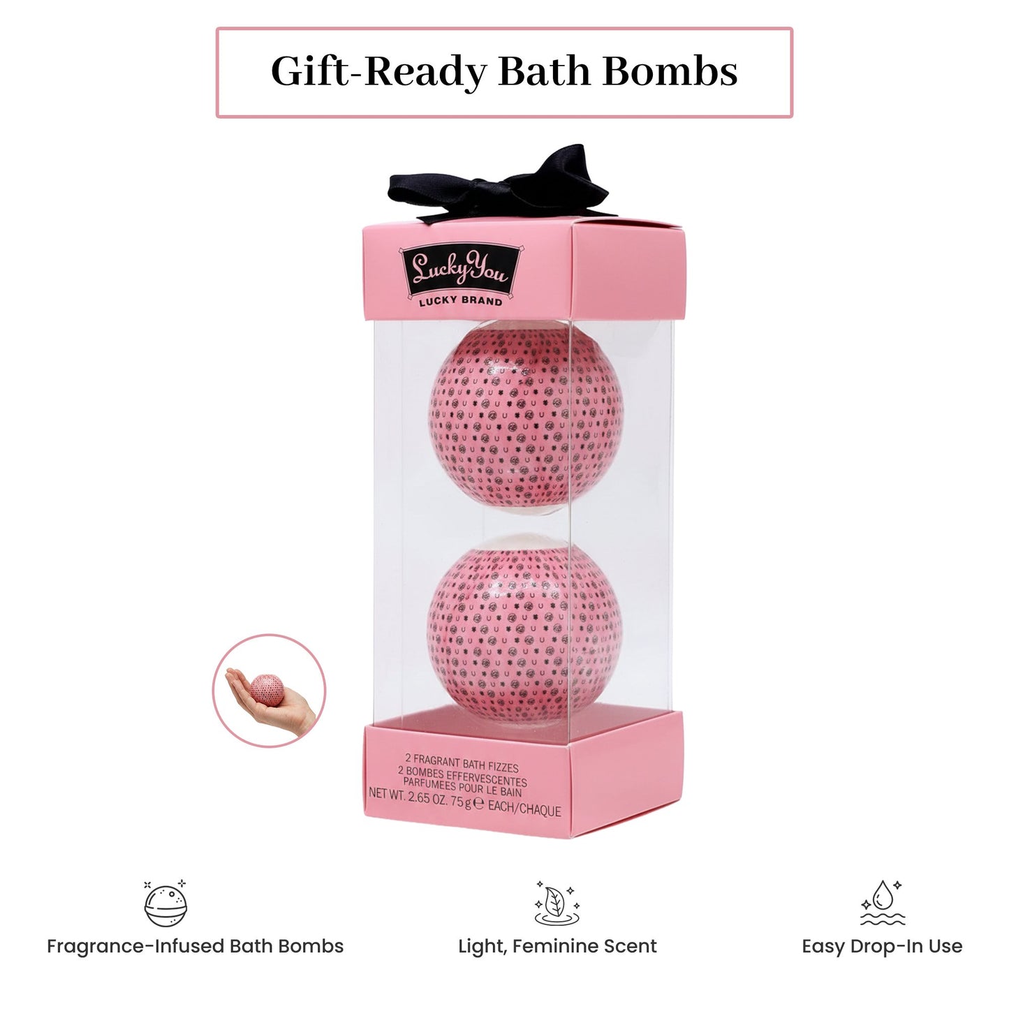 Lucky Brand Lucky You For Women 2 Piece Fragrance Bath Bombs