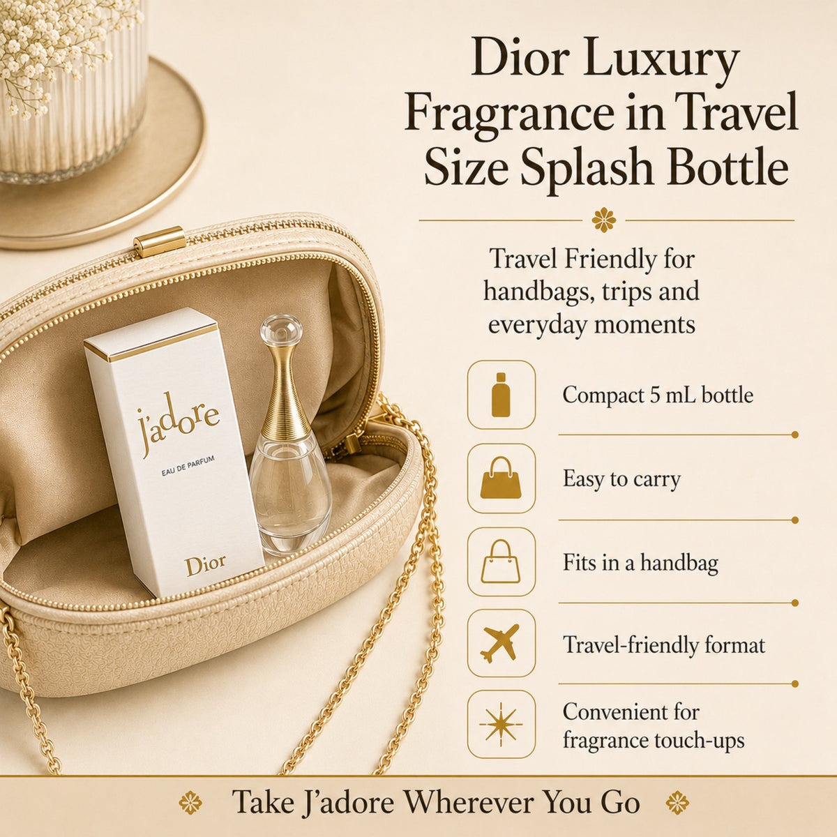 J'adore by Christian Dior for Women 0.17 oz Eau de Parfum Collectible