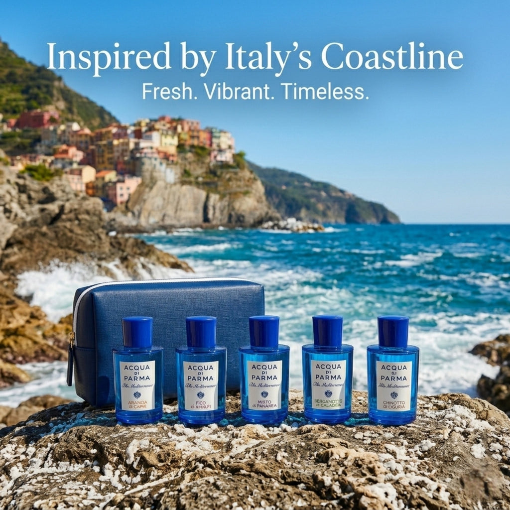 Acqua Di Parma Blu Mediterraneo Mini Gift Set – 5 x 0.16 Fl Oz EDT Splashes