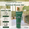 Coach Green Mini Gift Set for Men – EDT Travel Spray (7.5 ml) & Shower Gel (30 ml)