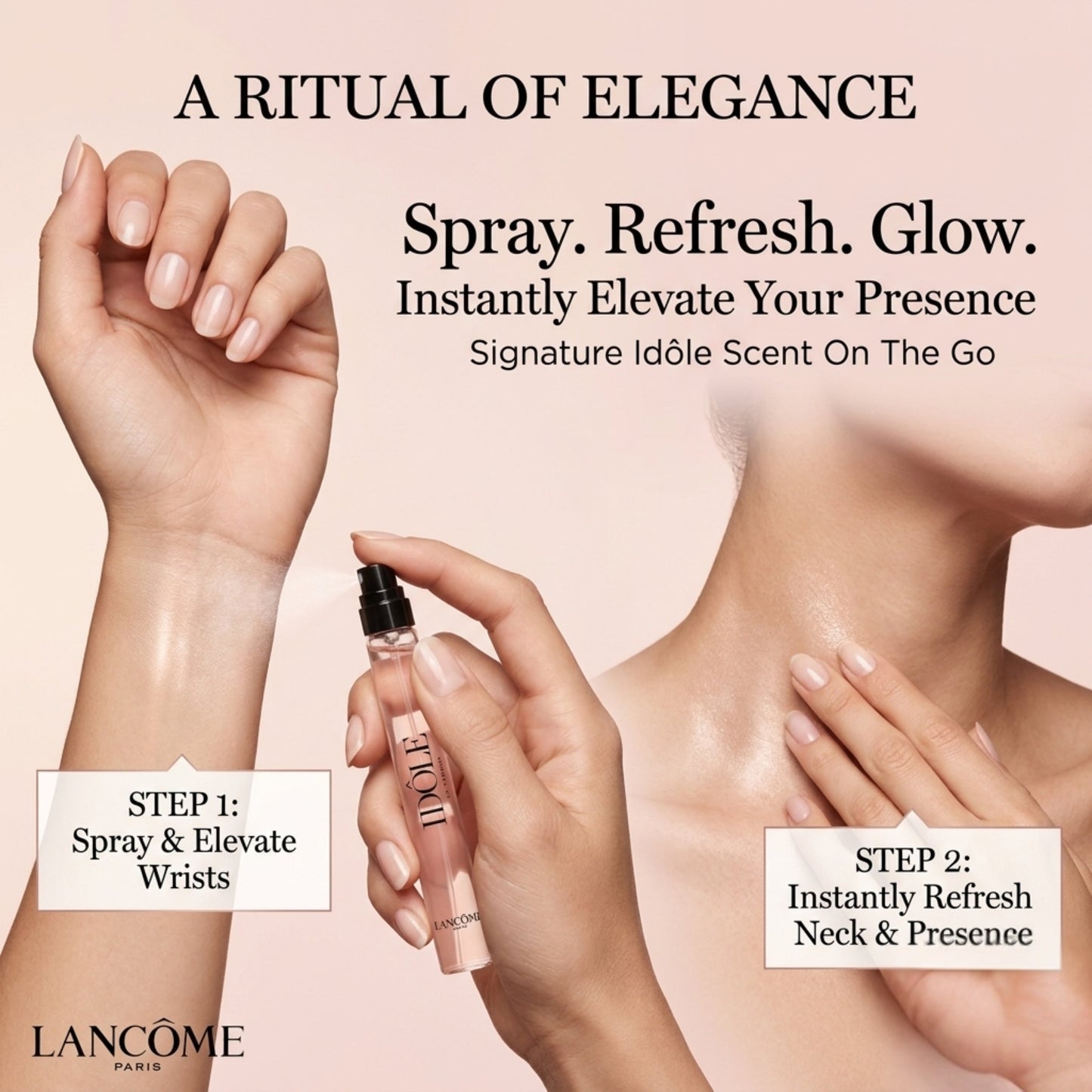 Lancôme Idôle Le Parfum for Women – Purse Travel Spray (0.34 oz)