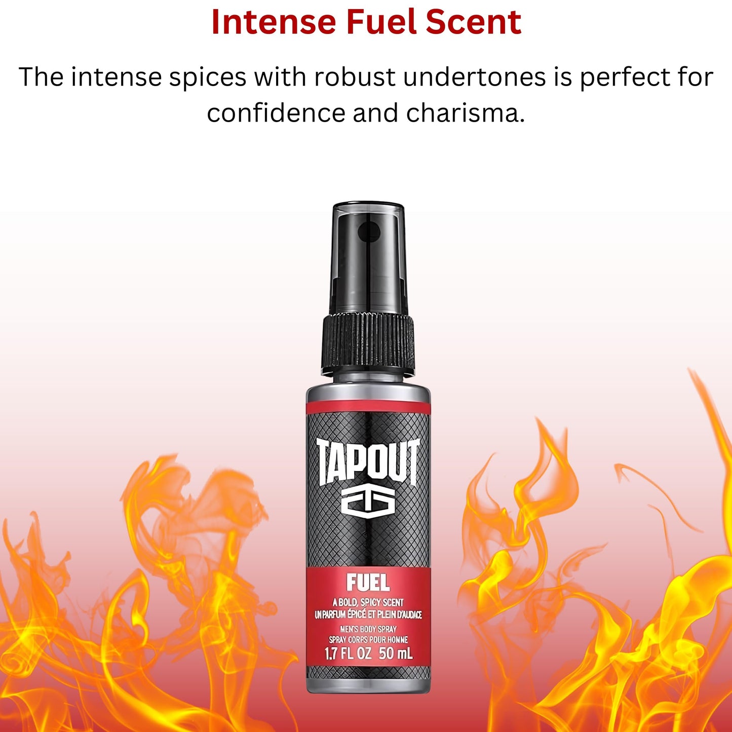 TAPOUT Body Spray for Men 5 Piece Set 1.5 Fl Oz