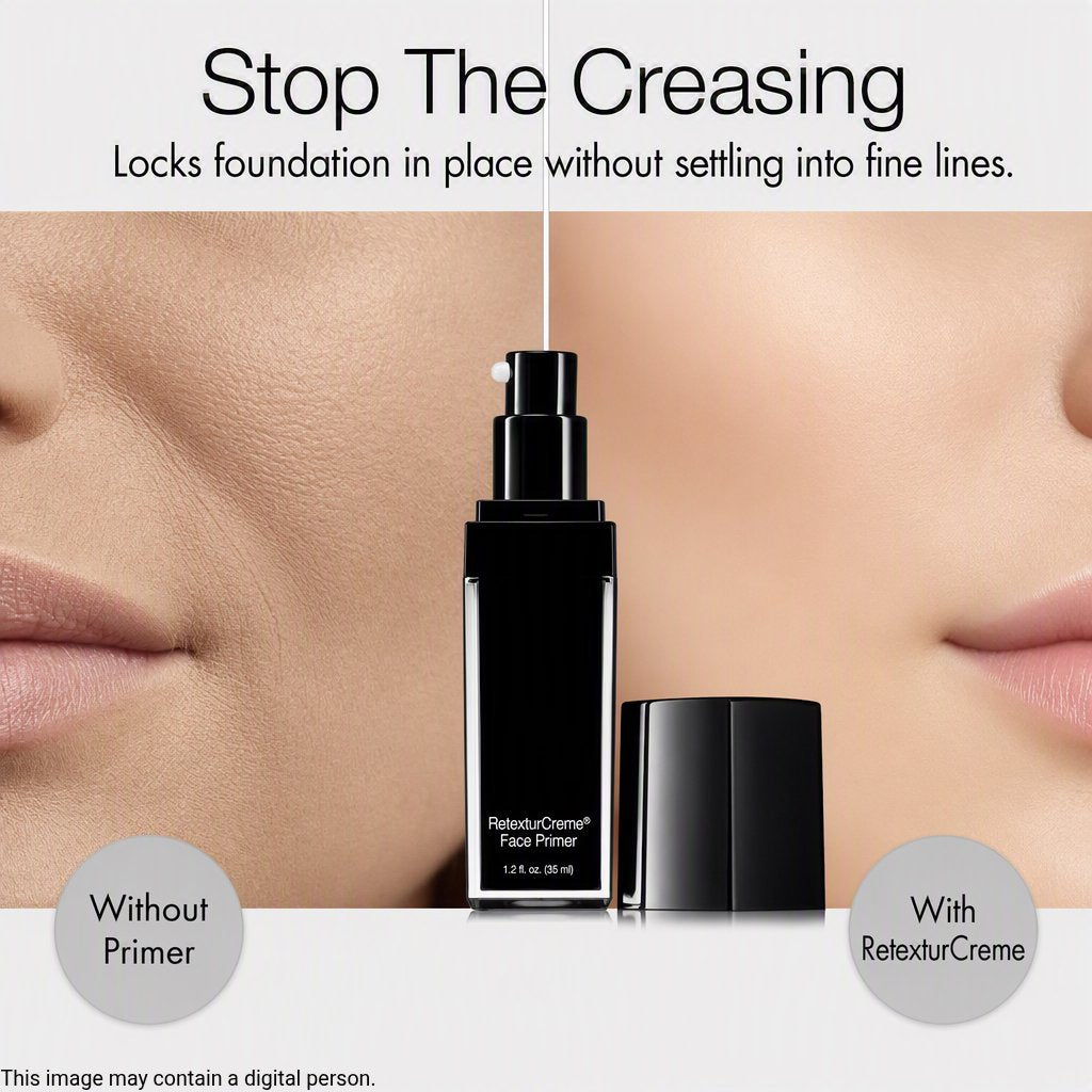 RetexturCreme Hydrating Face Primer - Makeup Extender with Pump, 1.2 oz