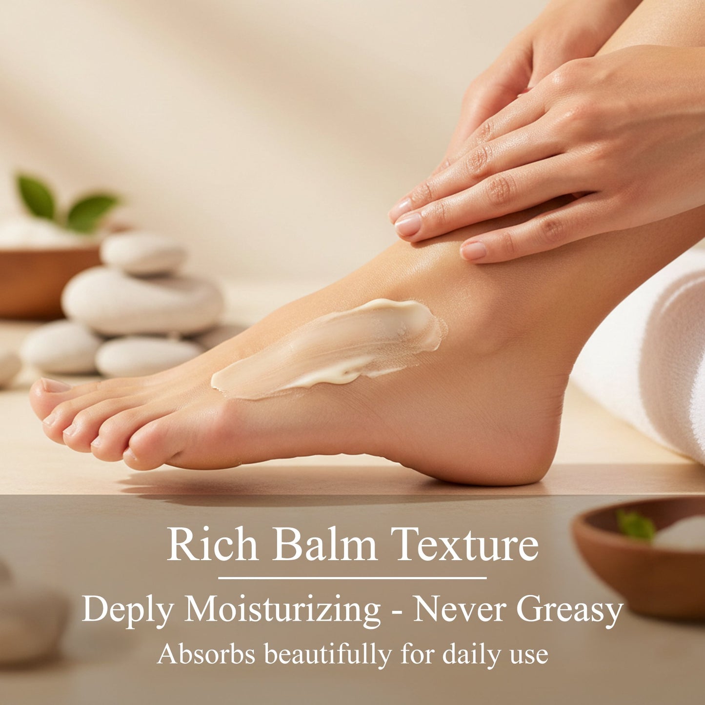 SpaRitual Citrus Cardamom Vegan Foot Balm For Dry Feet | 3.4oz | Natural, Hydrating, Soothing, Softening With Aloe Vera, Papaya Extract, Shea Butter