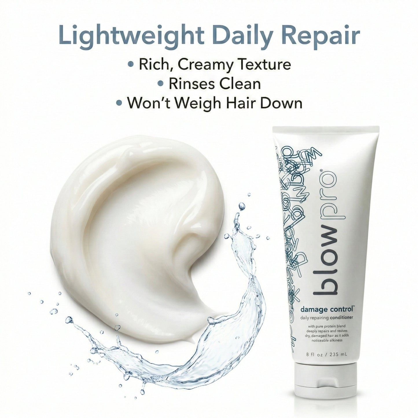 Blowpro Damage Control Daily Repairing Conditioner 8 oz – Deep Repair Conditioner for Dry & Damaged Hair