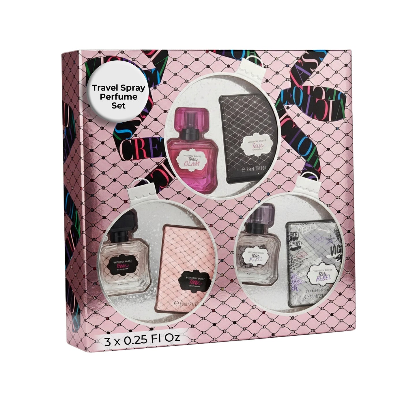 Victoria's Secret Perfume for Women Gift Set Mini Variety Fragrances 0.25 Fl oz