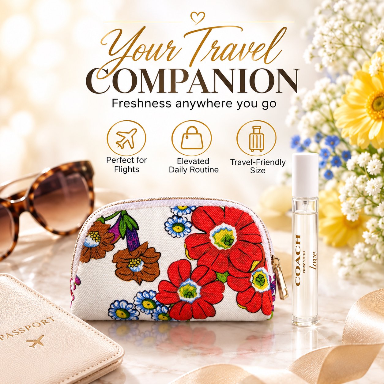 Coach Love Perfume for Women Mini Travel Spray Gift Set 7.5mL