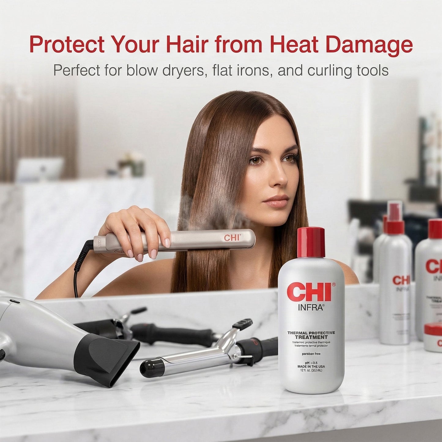 CHI Infra Thermal Protective Treatment – Moisturizing & Strengthening Hair Treatment (12 fl oz)