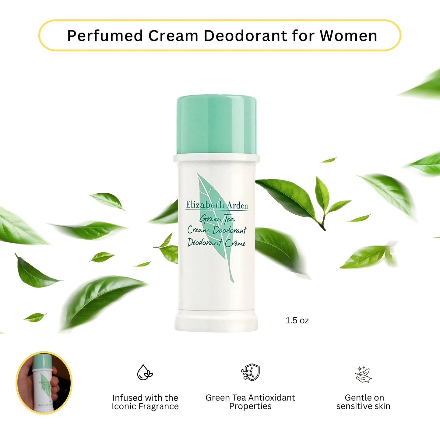 Elizabeth Arden Green Tea Deodorant Stick for Women – 1.5 oz
