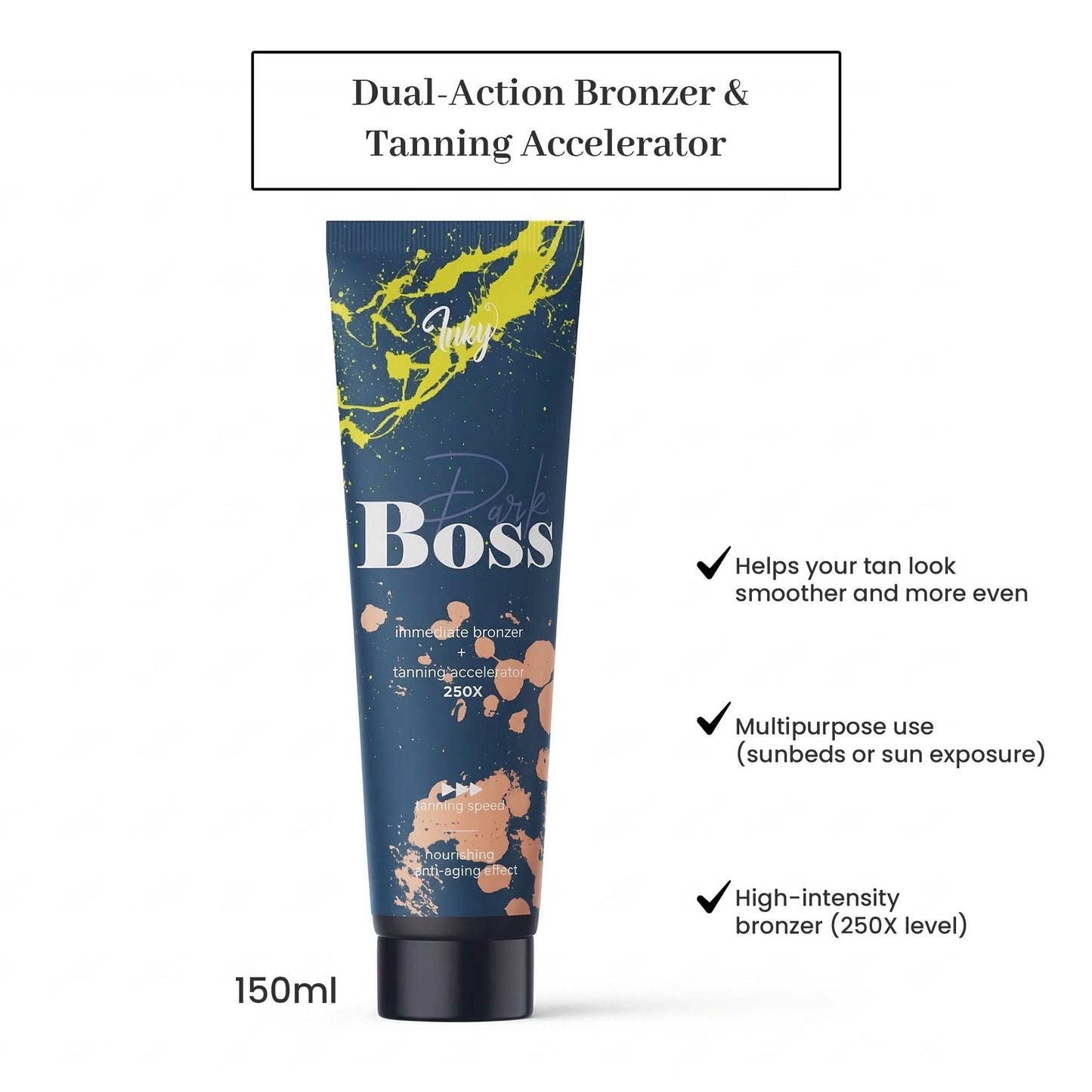 Inky Dark Boss bronzer + tanning accelerator 150ml