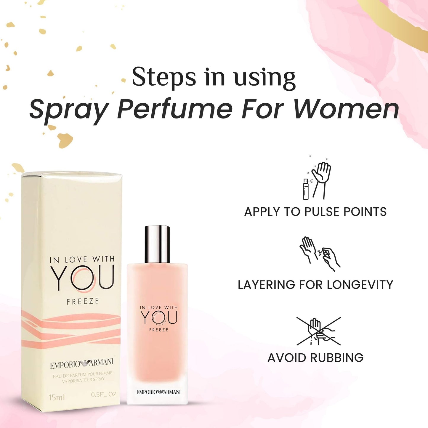 Giorgio Armani Emporio In Love With You Freeze For Women EDP 15ml / 0.5oz