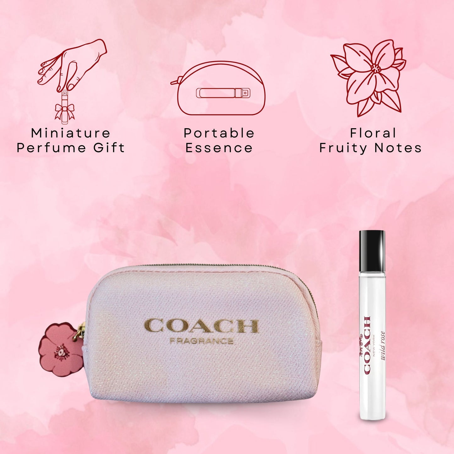 Coach Wild Rose Perfume for Women Mini EDP Spray 7.5ml