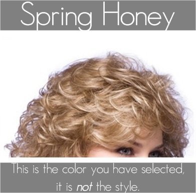 Amore BRITTANY Monofilament Wig Collection by Rene of Paris and Wig Lift Comb - Spring Honey - Bundle 2 Items
