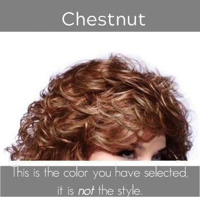Noriko Sky Synthetic Wig by Rene of Paris and Wig Lift Comb - Chestnut - Bundle 2 Items
