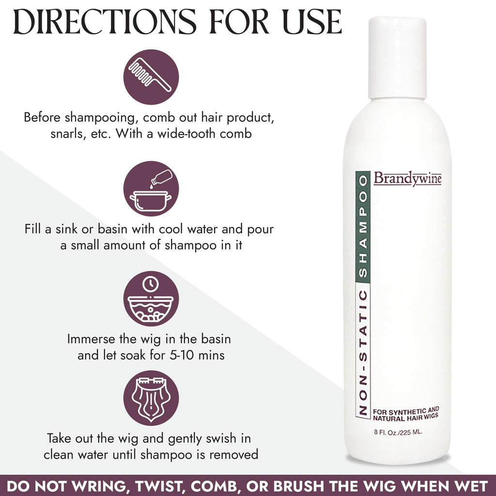 Brandywine Non-Static Shampoo for Wigs & Hairpieces – 8 oz
