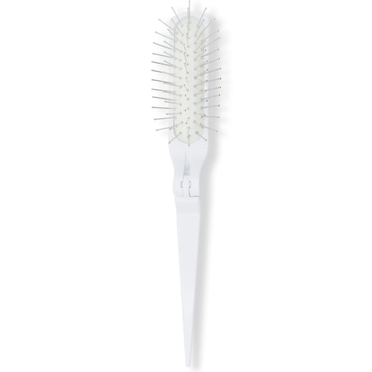 Foldable Wire Cushion Hair and Wig Brush -White- by Rene of Paris