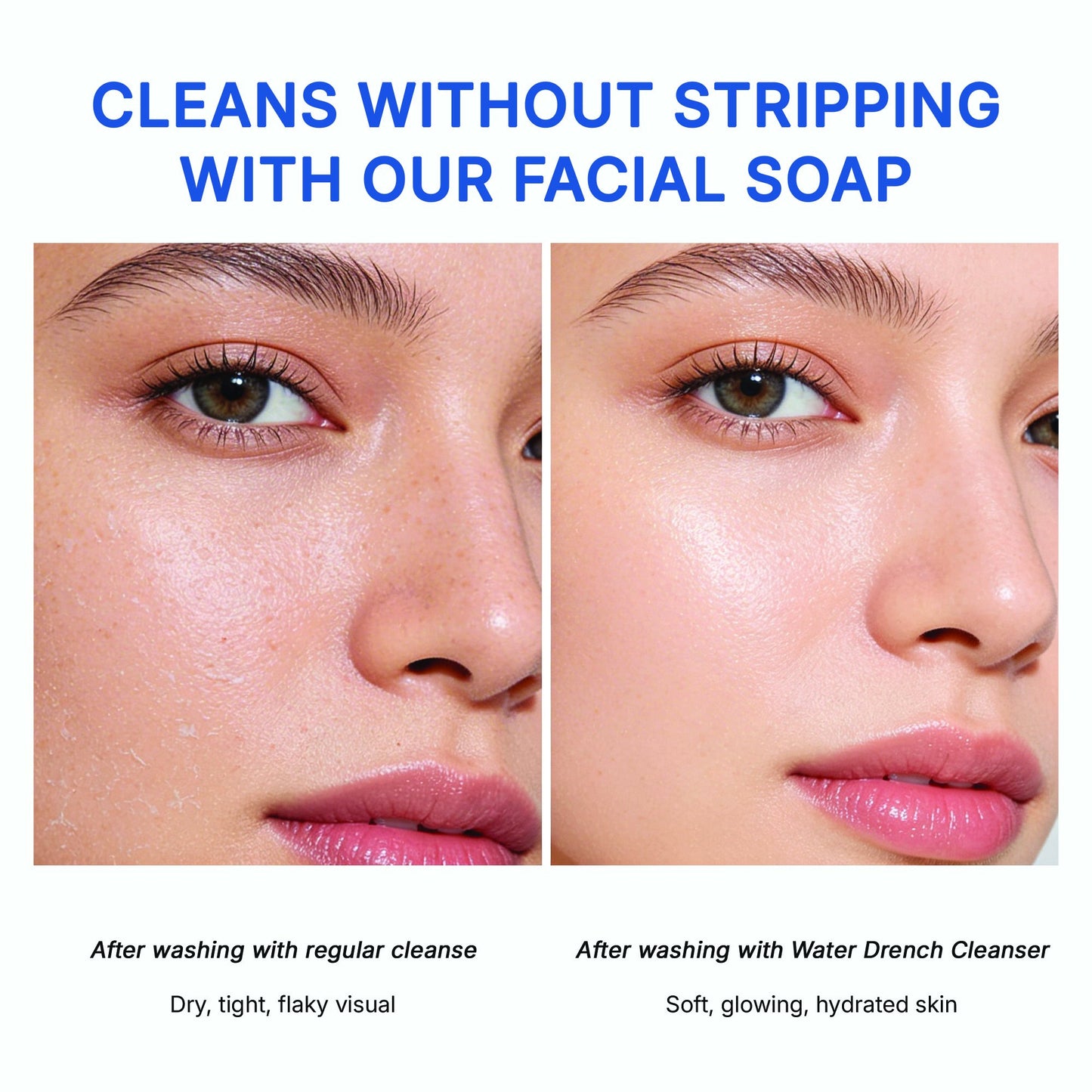 Water Drench Cloud Cream Cleanser, Hydrating Face Wash with Hyaluronic Acid