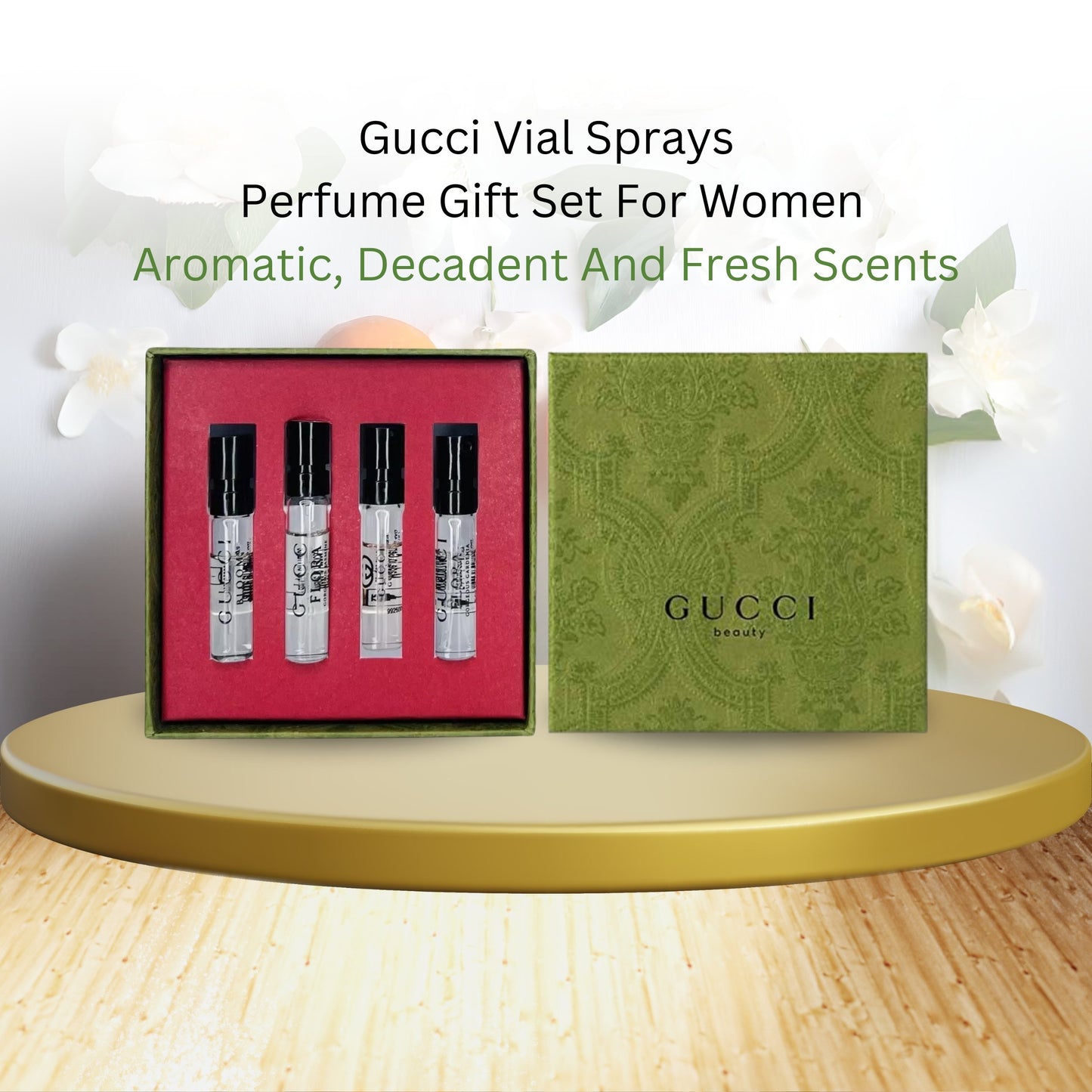 Gucci Perfume 4-Piece Mini EDP Spray Vial Set – Travel Size Collection