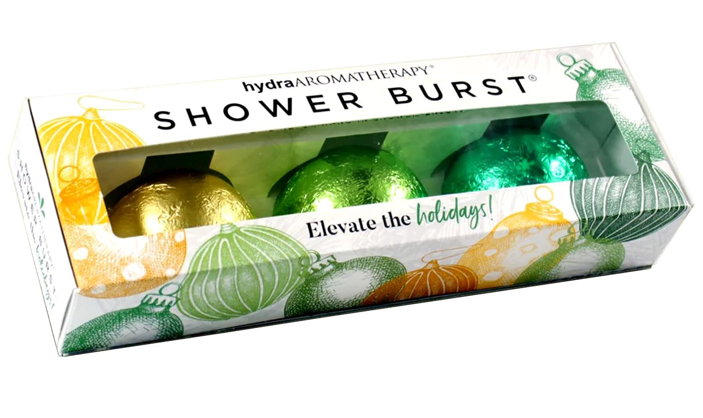 hydraAromatherapy Shower Steamers Gift Set – Holiday Trio for Women