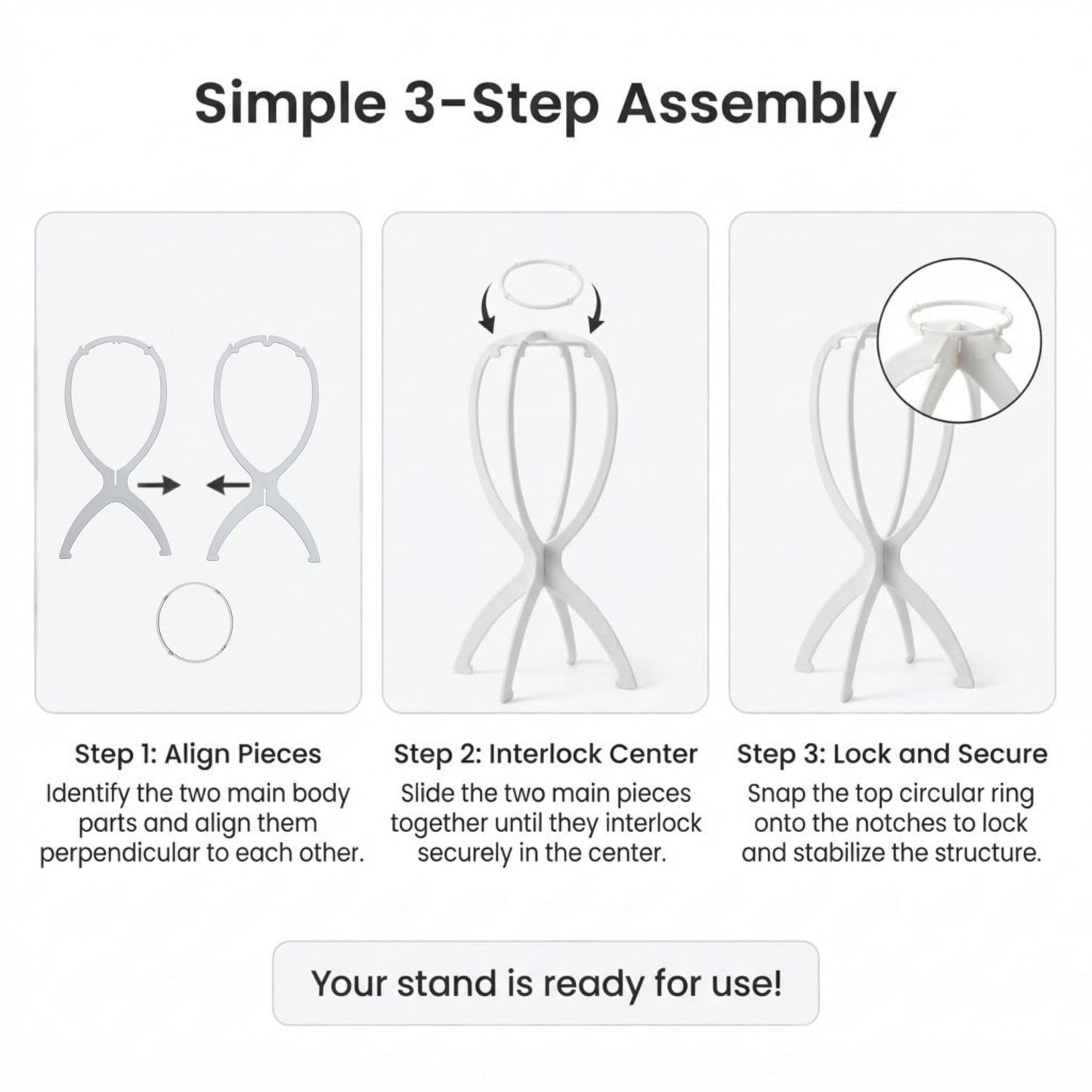 Jon Renau Sturdy and Collapsible Wig Holder