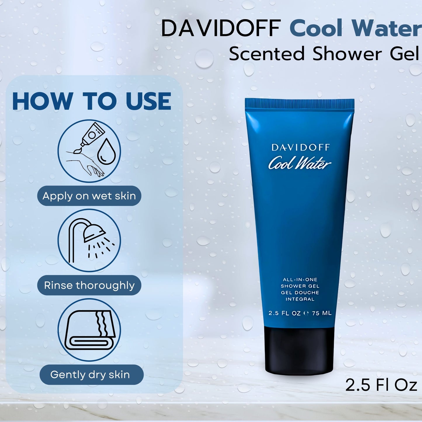 Davidoff Cool Water 4 Pieces Colognes Set for Men